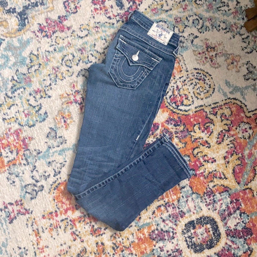 True Religion, size 25 skinny jeans